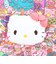 サンリオ ハローキティ ボアフェイス巾着 ラッピング柄 (ピンク) Sanrio
