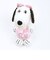 スヌーピー ベル ピンクストライプ  ハート ぬいぐるみ(S) SNOOPY