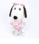 スヌーピー ベル ピンクストライプ  ハート ぬいぐるみ(S) SNOOPY