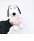 スヌーピー ベル ピンクストライプ  ハート ぬいぐるみ(S) SNOOPY