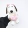 スヌーピー ベル ピンクストライプ  ハート ぬいぐるみ(S) SNOOPY