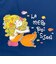 水森亜土 ニンギョ ポケッタブルパーカー ネイビー アパレル