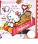 サンリオ ハローキティ ミニシールバインダーチャーム キーホルダー 文具 Sanrio