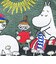 ムーミン 畳刺繍ペンポーチ がま口 NLC 仲間 ペンケース MOOMIN