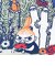 ムーミン リトルミイ 畳刺繍スリムペンポーチ がま口 NLC 森 ペンケース MOOMIN