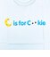 セサミストリート クッキーモンスター ユニセックスTシャツ(S) ロゴ ライトブルー アパレル