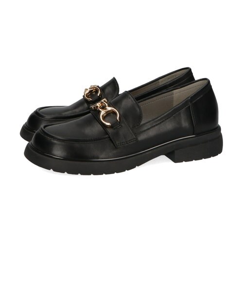 WEB限定☆オーバルチェーンモチーフローファー/25108