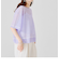 配色ラインシアーニットTシャツ