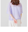 配色ラインシアーニットTシャツ