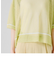 配色ラインシアーニットTシャツ