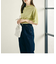 2waｙハイネックメロープリーツ5分袖トップス