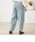 ハイウエストタックワイドバルーンデニムパンツ