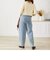 ハイウエストタックワイドバルーンデニムパンツ