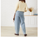 ハイウエストタックワイドバルーンデニムパンツ