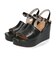 甲深ベルトウエッジサンダル/31245