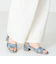 【WEB限定】クロスストラップメタリックラインサンダル/55201