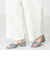 【WEB限定】クロスストラップメタリックラインサンダル/55201