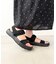 【Fit meサンダル】ニットダブルベルトサンダル