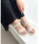 【Fit meサンダル】ニットダブルベルトサンダル