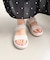 【Fit meサンダル】ニットダブルベルトサンダル