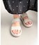 【Fit meサンダル】ニットダブルベルトサンダル
