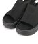 【Fit meサンダル】サイドオープンニット厚底サンダル/55207