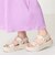【Fit meサンダル】メタルパーツ厚底サンダル