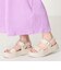 【Fit meサンダル】メタルパーツ厚底サンダル