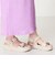 【Fit meサンダル】メタルパーツ厚底サンダル