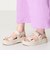 【Fit meサンダル】メタルパーツ厚底サンダル