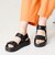 【Fit meサンダル】メタルパーツ厚底サンダル
