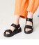 【Fit meサンダル】メタルパーツ厚底サンダル