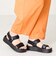 【Fit meサンダル】メタルパーツ厚底サンダル
