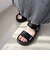【Fit meサンダル】メタルパーツ厚底サンダル