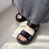 【Fit meサンダル】メタルパーツ厚底サンダル
