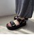 【Fit meサンダル】メタルパーツ厚底サンダル