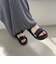 【Fit meサンダル】メタルパーツ厚底サンダル