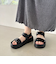 【軽量・Fit meサンダル】メタルパーツ厚底サンダル/51226
