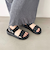 【軽量・Fit meサンダル】メタルパーツ厚底サンダル/51226