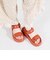 【Fit meサンダル】メタルパーツ厚底サンダル