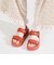【Fit meサンダル】メタルパーツ厚底サンダル