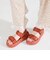 【Fit meサンダル】メタルパーツ厚底サンダル