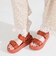 【Fit meサンダル】メタルパーツ厚底サンダル