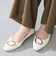 ゴールドモチーフフラットパンプス/52309
