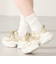 ダブルシューレース厚底スニーカー