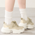 ダブルシューレース厚底スニーカー