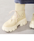 ボリュームソール編み上げニットブーツ/51406