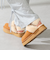 厚底ムートン2wayサンダル
