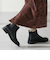 アーモンドトゥフラットサイドゴアブーツ