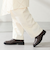 アーモンドトゥフラットサイドゴアブーツ